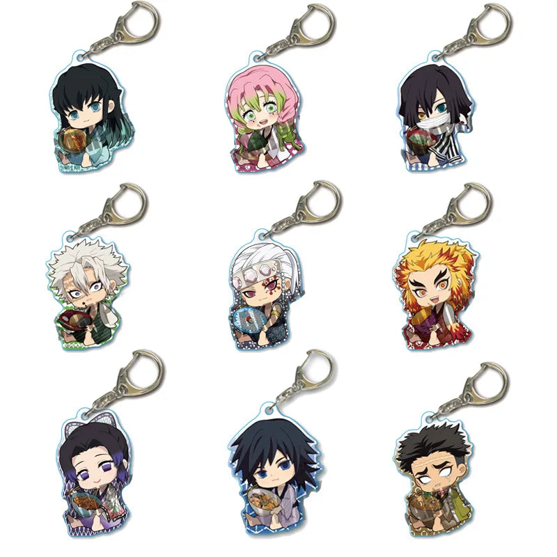 Demon Slayer Keyring Food Edition