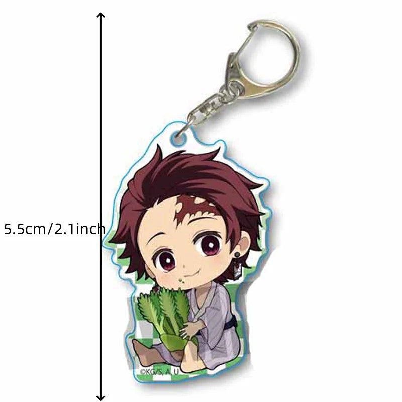 Demon Slayer Keyring Food Edition